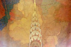 14 Chrysler Building Ceiling Mural Of Chrysler Building By Edward Trumbull.jpg